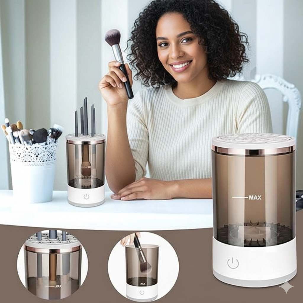 Automatic Makeup Brush Cleaner