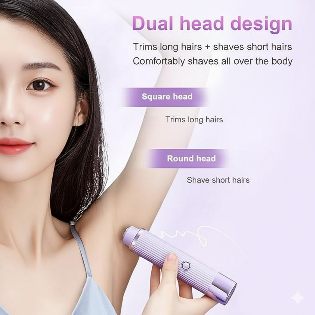 Double Head Electric Shaver For Women
