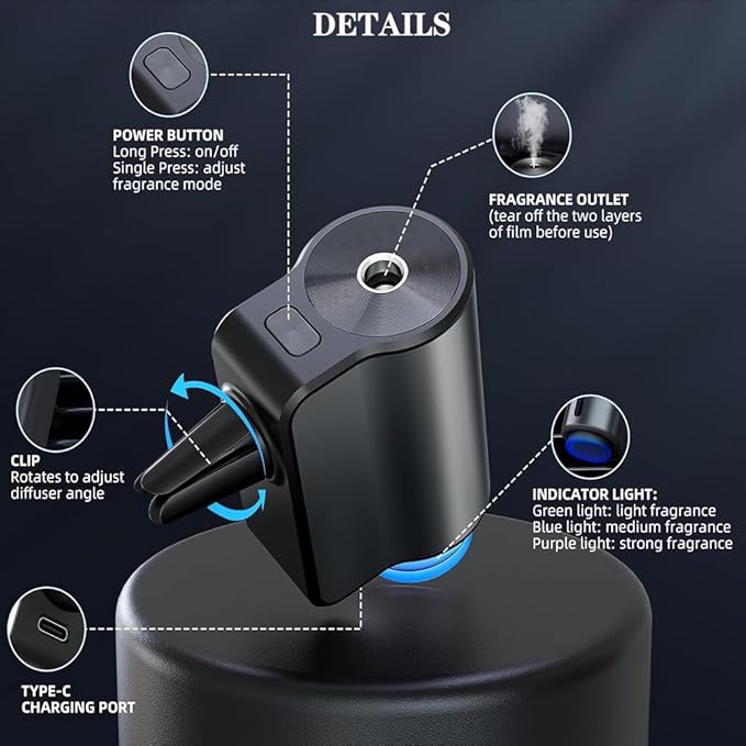 Smart Car Air Freshener Diffuser