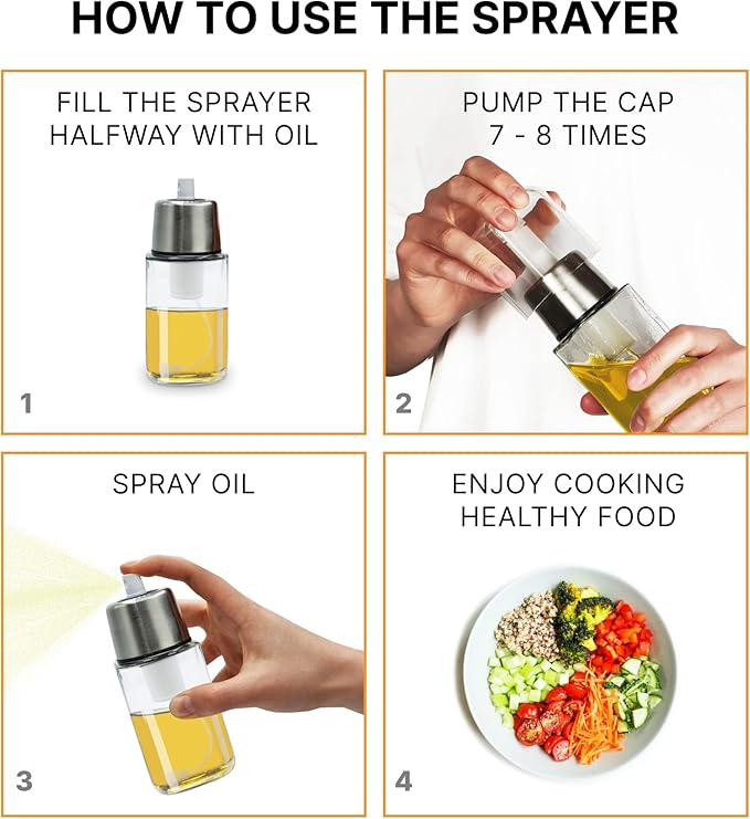2 in 1 Oil Spray Bottle