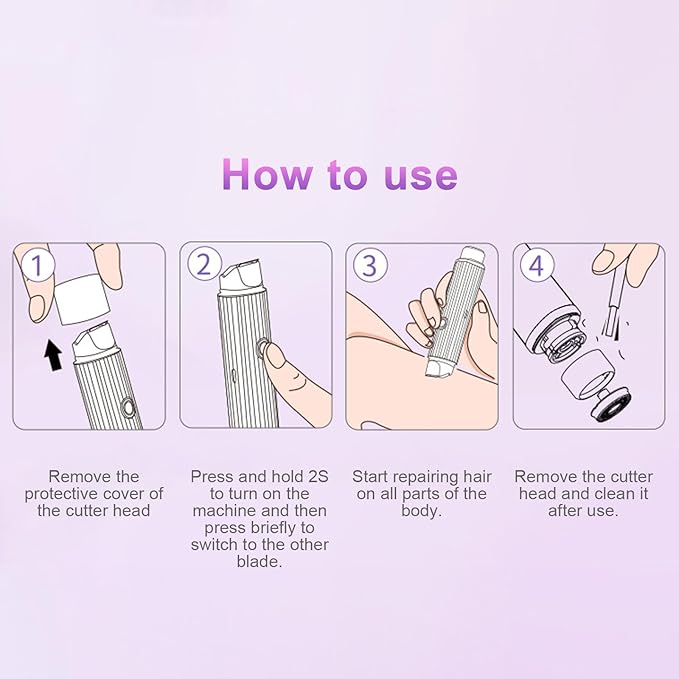 Double Head Electric Shaver For Women