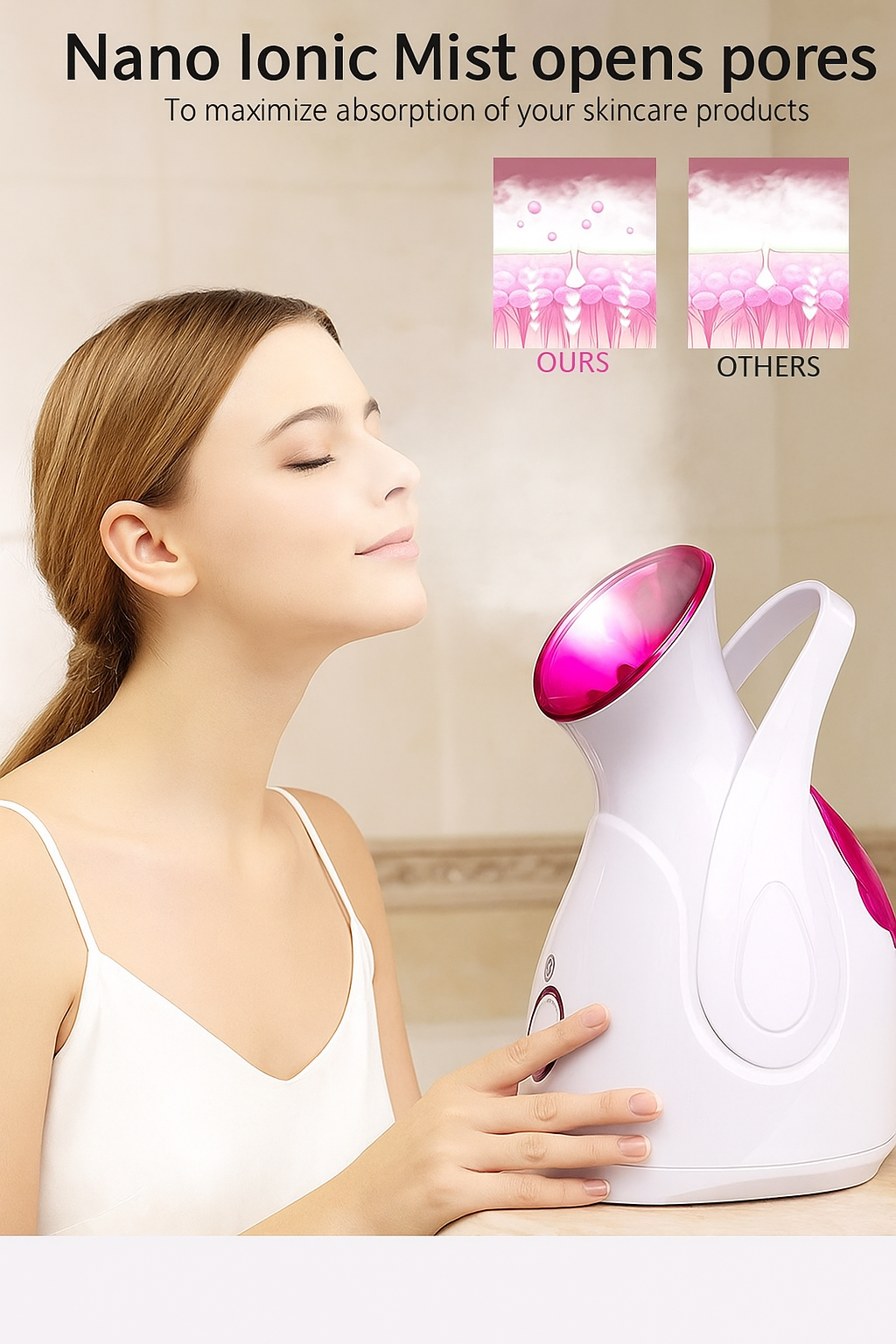Nano Ionic Facial Steamer - Spa Glow At Home