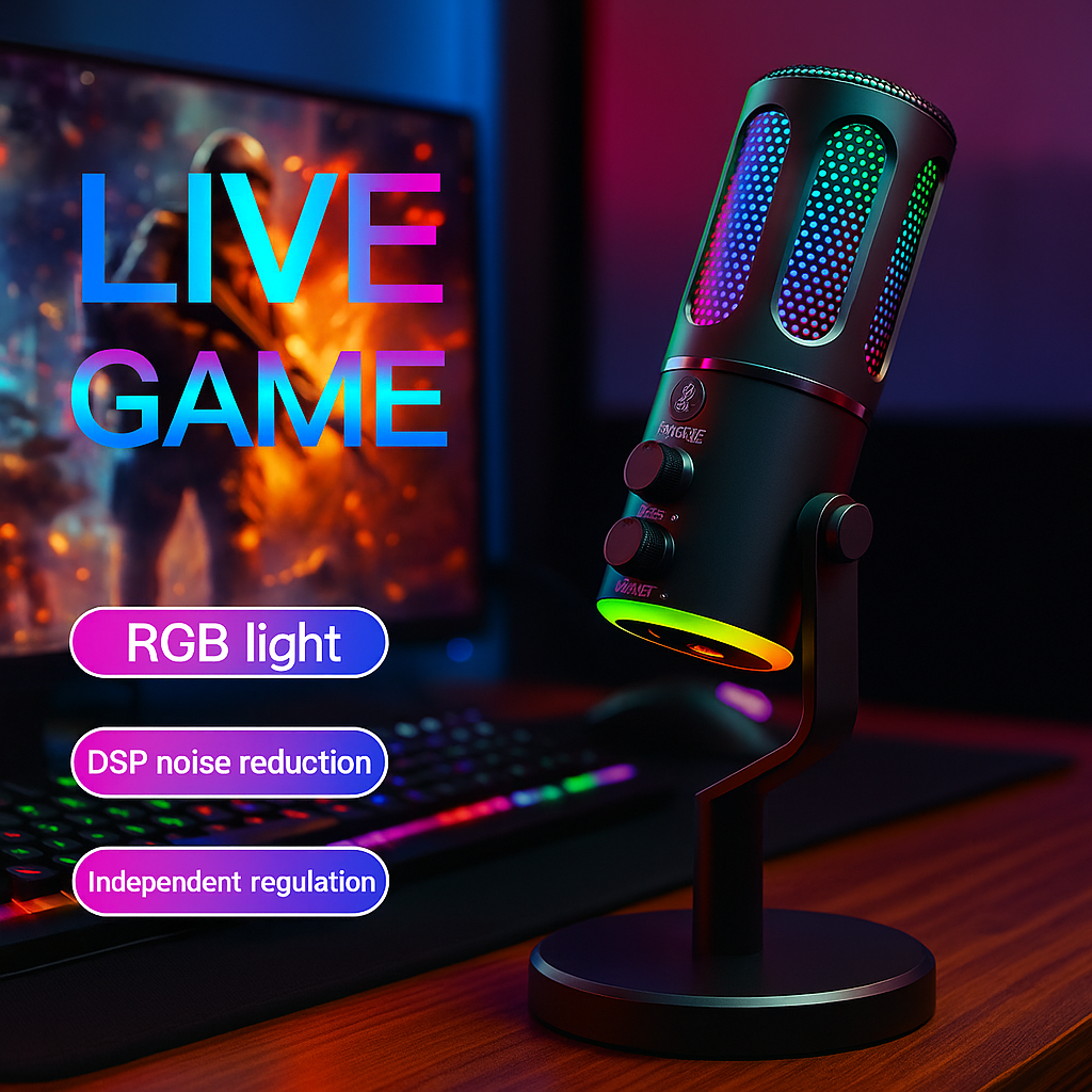 USB Desktop Microphone For Desktop,MacOS,PS4/PS5