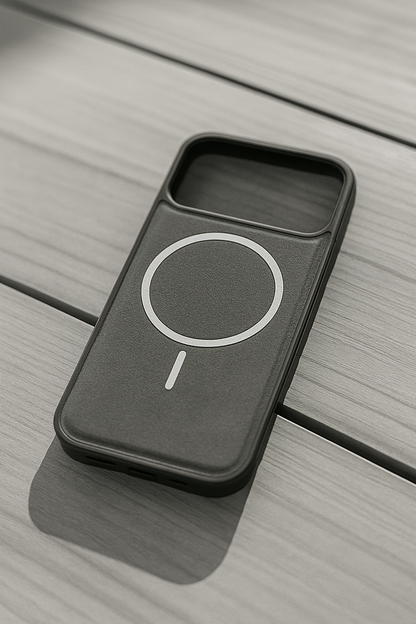 IPhone 17 Pro Max with Premium Leather MagSafe Case