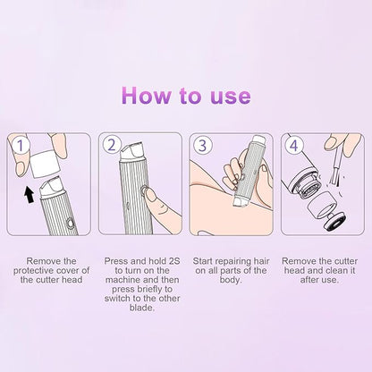 Double Head Electric Shaver For Women